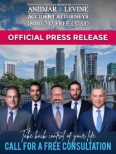 Anidjar & Levine Secures Jury Verdict in 2018 Miami Rear End Crash Involving City Detective