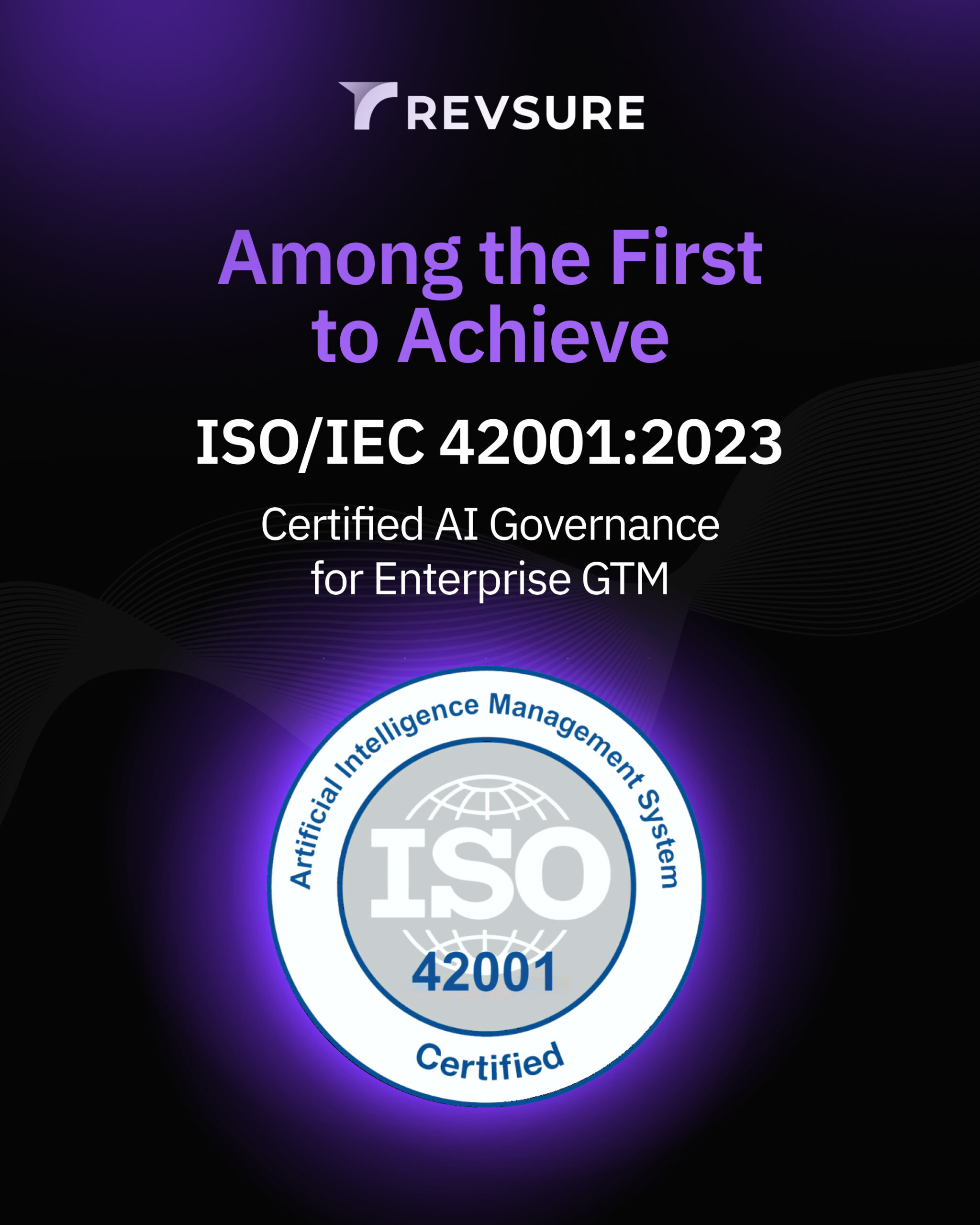 RevSure Achieves ISO/IEC 42001:2023 Certification for Artificial