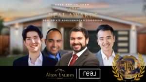 Altos Estates Group Recognized as a 2025 Top 1% Team by SCCAOR REAL Awards