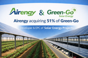 AIRENGY (TASE: ARNG) ACQUIRES CONTROL OF GREEN-GO, A SPECIALIST IN INITIATING AND CONSTRUCTING PHOTOVOLTAIC FACILITIES
