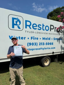 RestoPros of Tyler-Longview-Nacogdoches Explains Critical Steps in Professional Water Damage Restoration Process