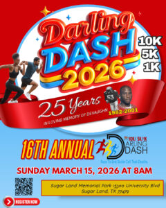 Former Houston Texan Devard Darling to host 16th Annual Darling Dash 10k/5k/1k for Sickle Cell