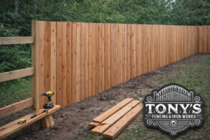 Tony’s Fencing & Iron Works Explains Differences Between Pre-Made Fence Panels and Built-On-Site Fences
